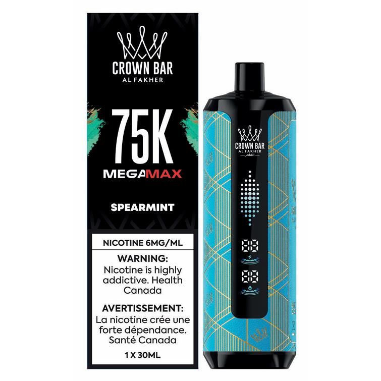 Al Fakher Crown Bar 75K - Spearmint - Disposable Vape - Vapeshop Mania