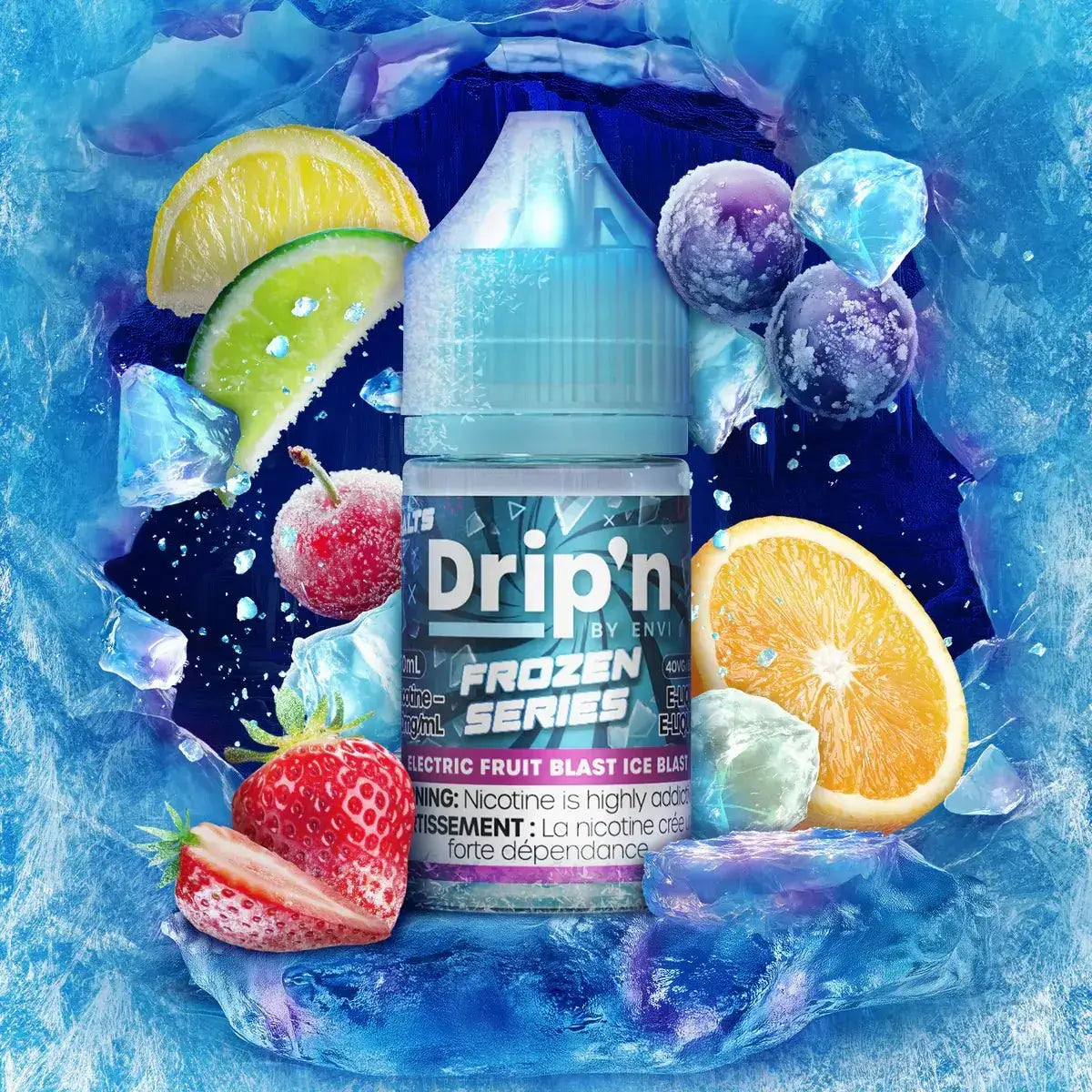 Drip'n Frozen - Electric Fruit Blast Ice Blast - 30mL Salt Nic