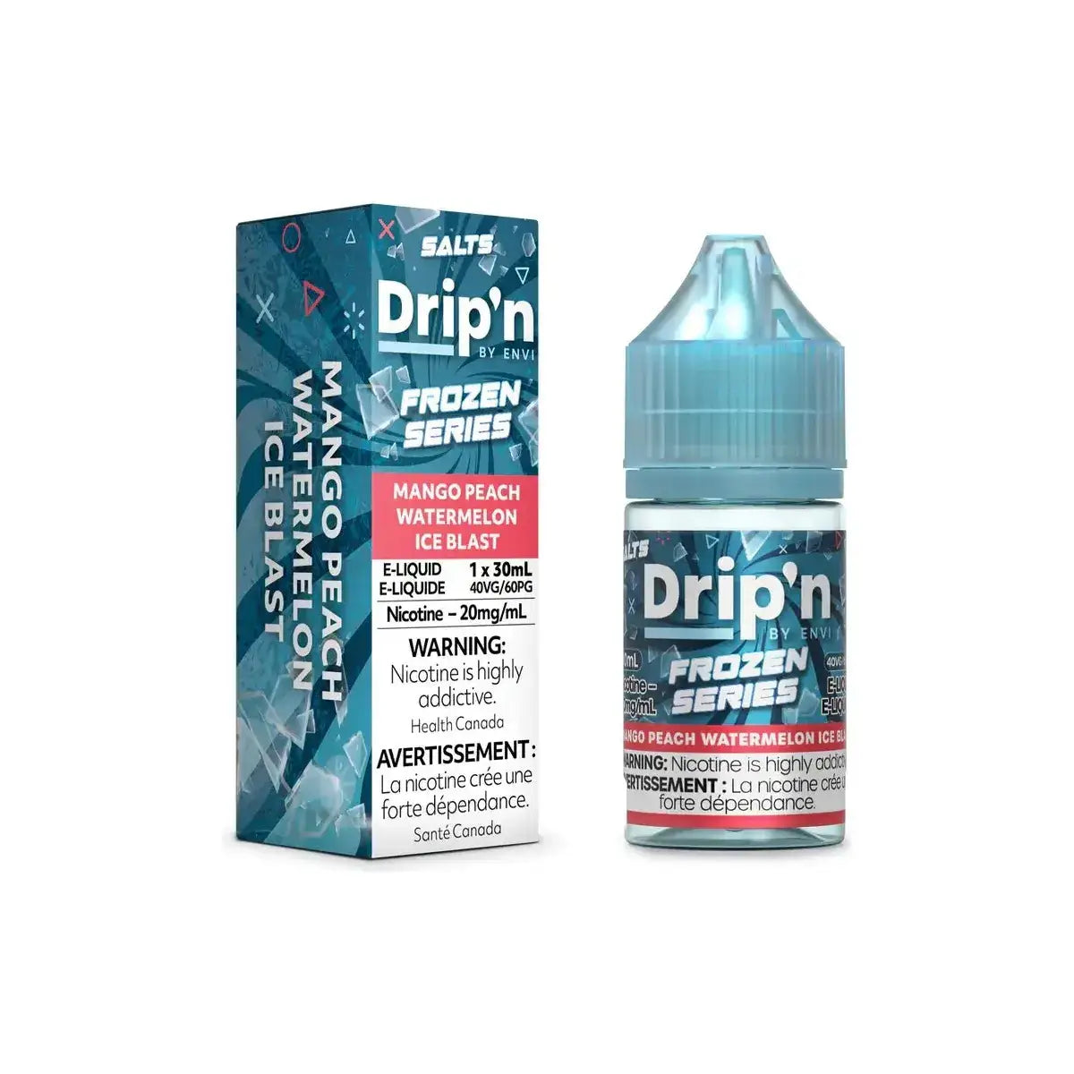Drip'n Frozen - Mango Peach Watermelon Ice Blast - 30mL Salt Nic