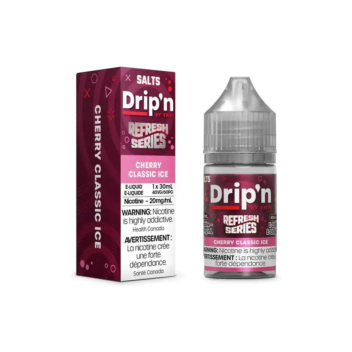 Drip'n Refresh - Cherry Classic Ice - 30mL Salt Nic E-Liquid - Salt Nic E-Liquid - Vapeshop Mania