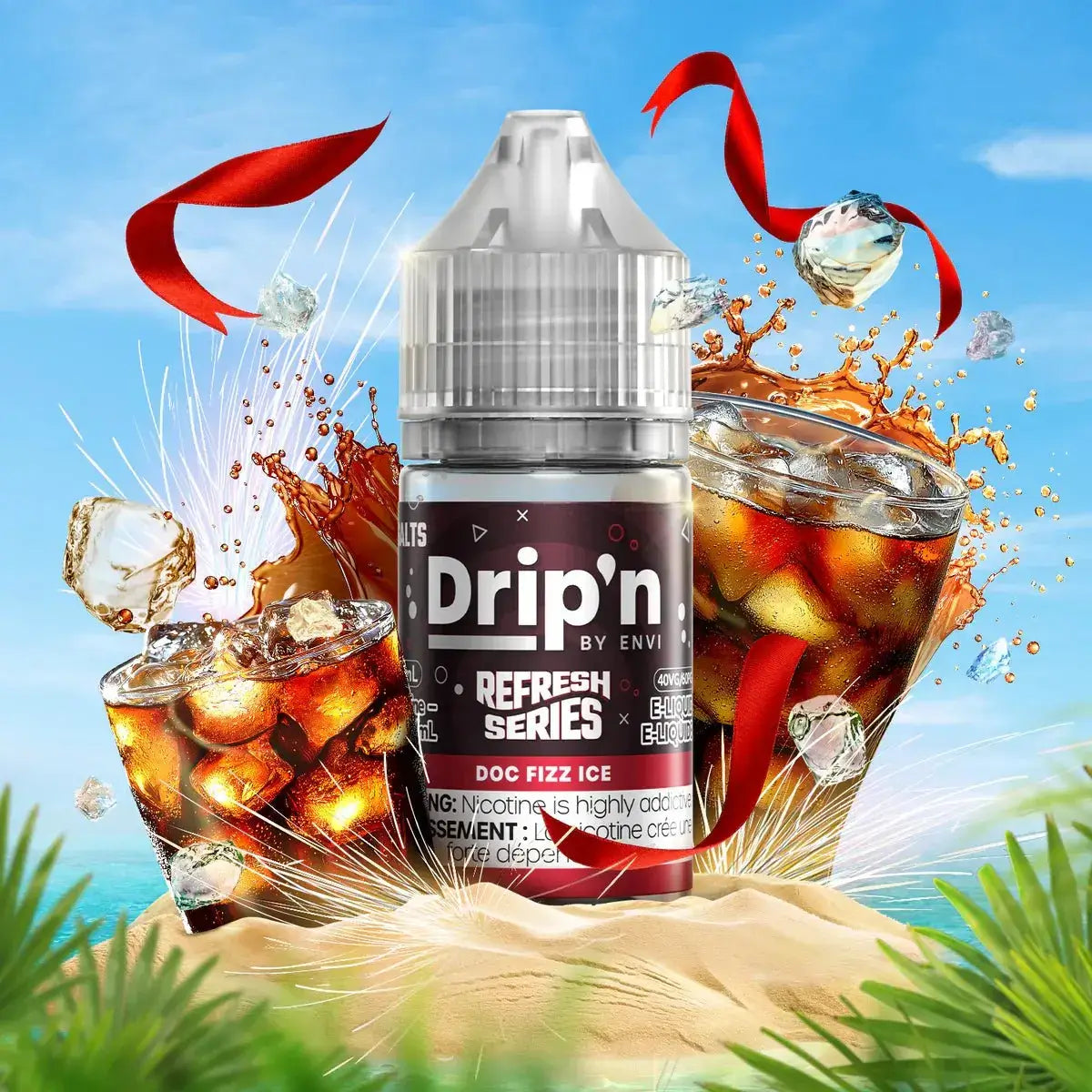 Drip'n Refresh - Doc Fizz Ice - 30mL Salt Nic E-Liquid - Salt Nic E-Liquid - Vapeshop Mania
