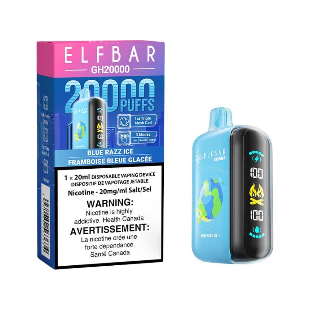 ELF Bar GH20K - Blue Razz Ice - Disposable Vape - Vapeshop Mania