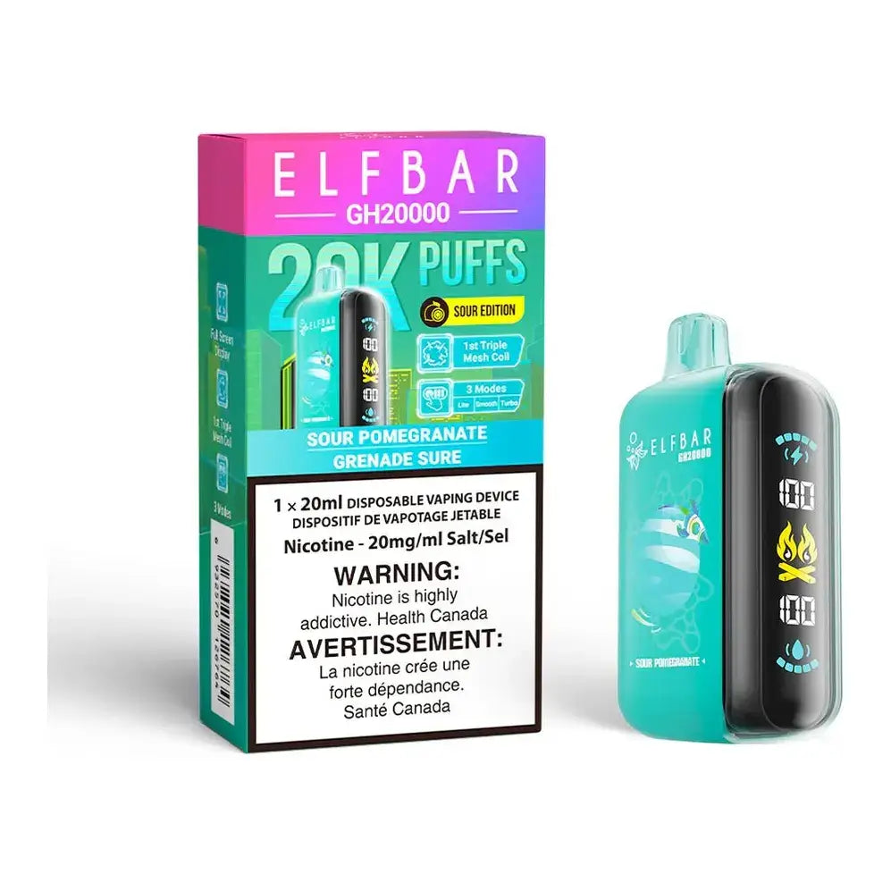 ELF Bar GH20K - Sour Pomegranate - Disposable Vape - Vapeshop Mania