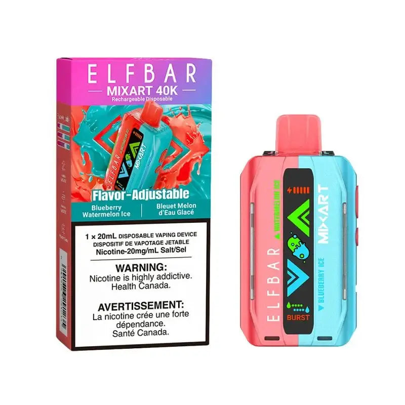 Elfbar MixArt 40K - Blueberry Watermelon Ice - Vape jetable - Vapeshop Mania