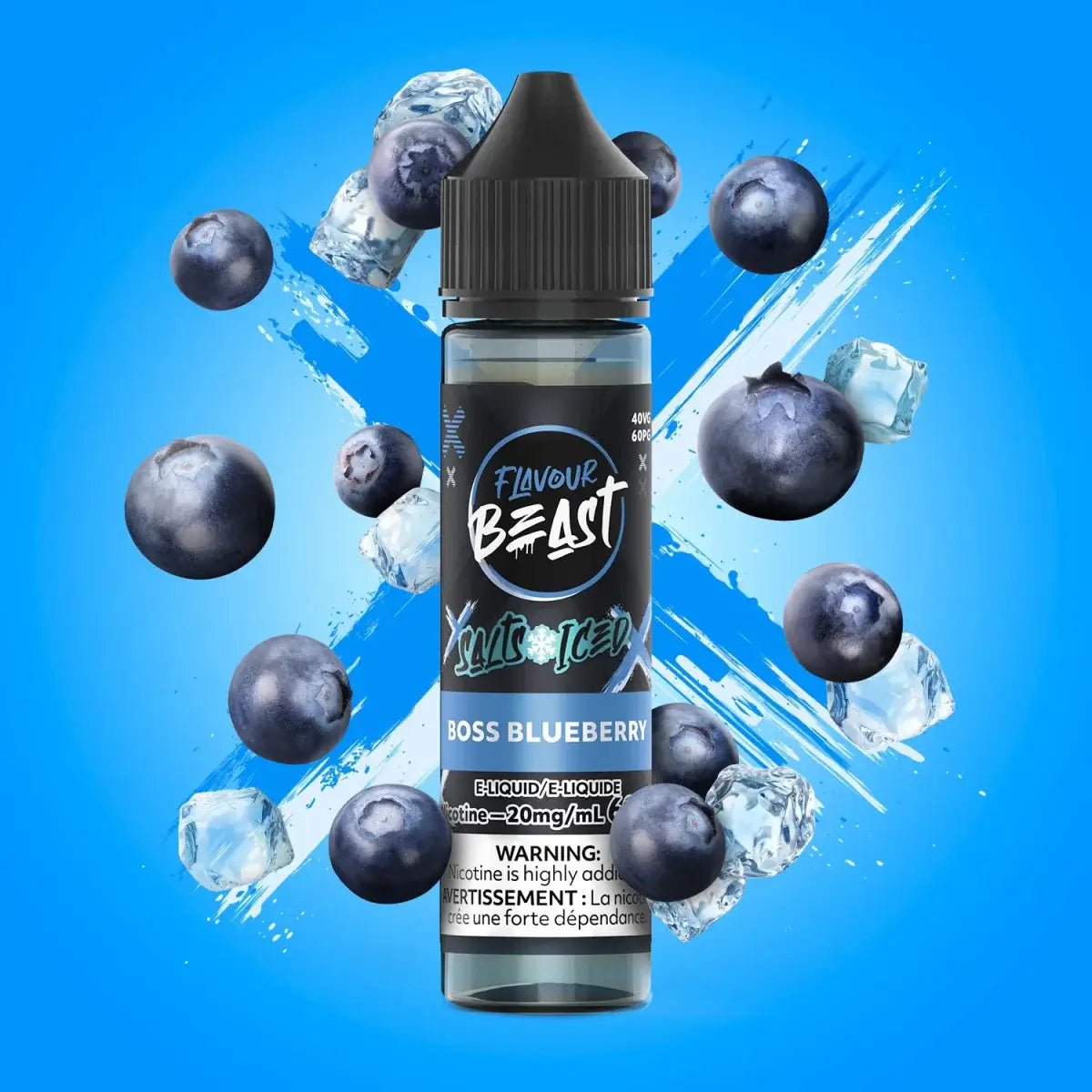 Flavour Beast - Boss Blueberry Ice - Salt Nic E-Liquid