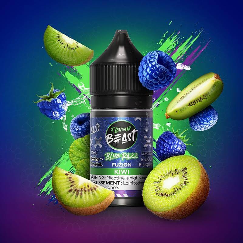 Flavour Beast Fuzion - Blue Razz Kiwi - Salt Nic E-Liquid