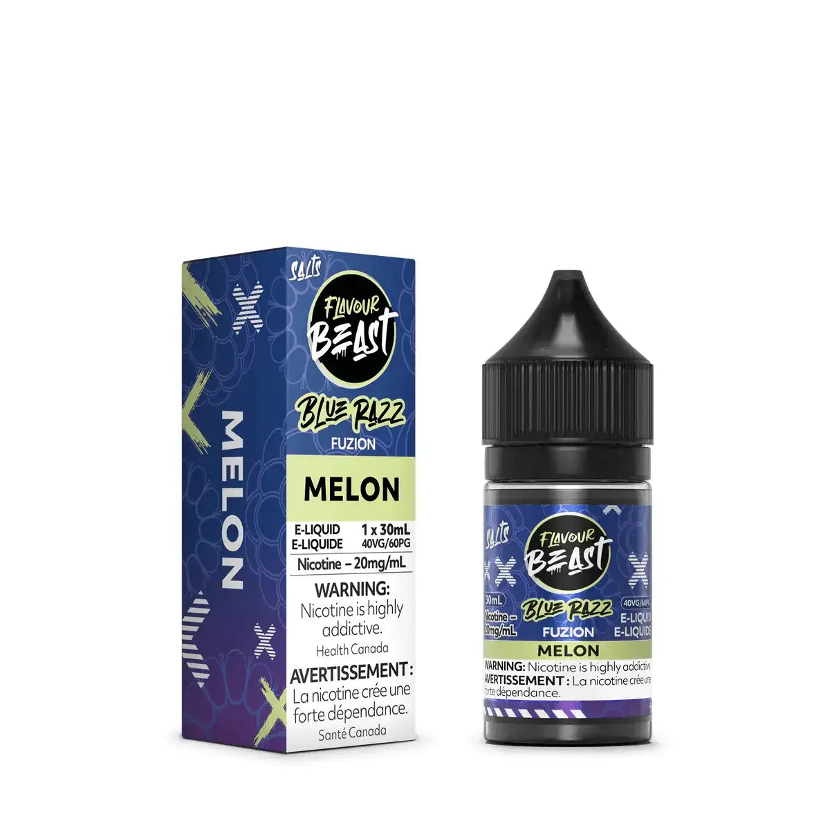 Flavour Beast Fuzion - Blue Razz Melon - Salt Nic E-Liquid