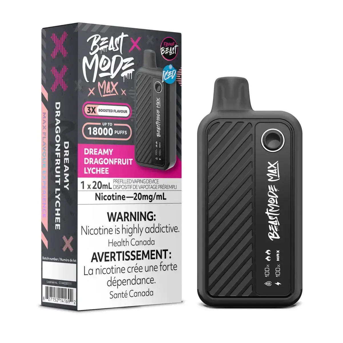 Flavour Beast Mode Max 18K - Dreamy Dragonfruit Lychee Ice