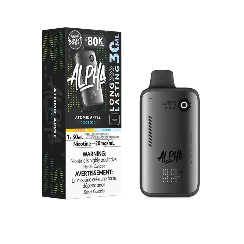 Flavour Beast Alpha 80K - Atomic Apple Iced - Disposable Vape - Vapeshop Mania