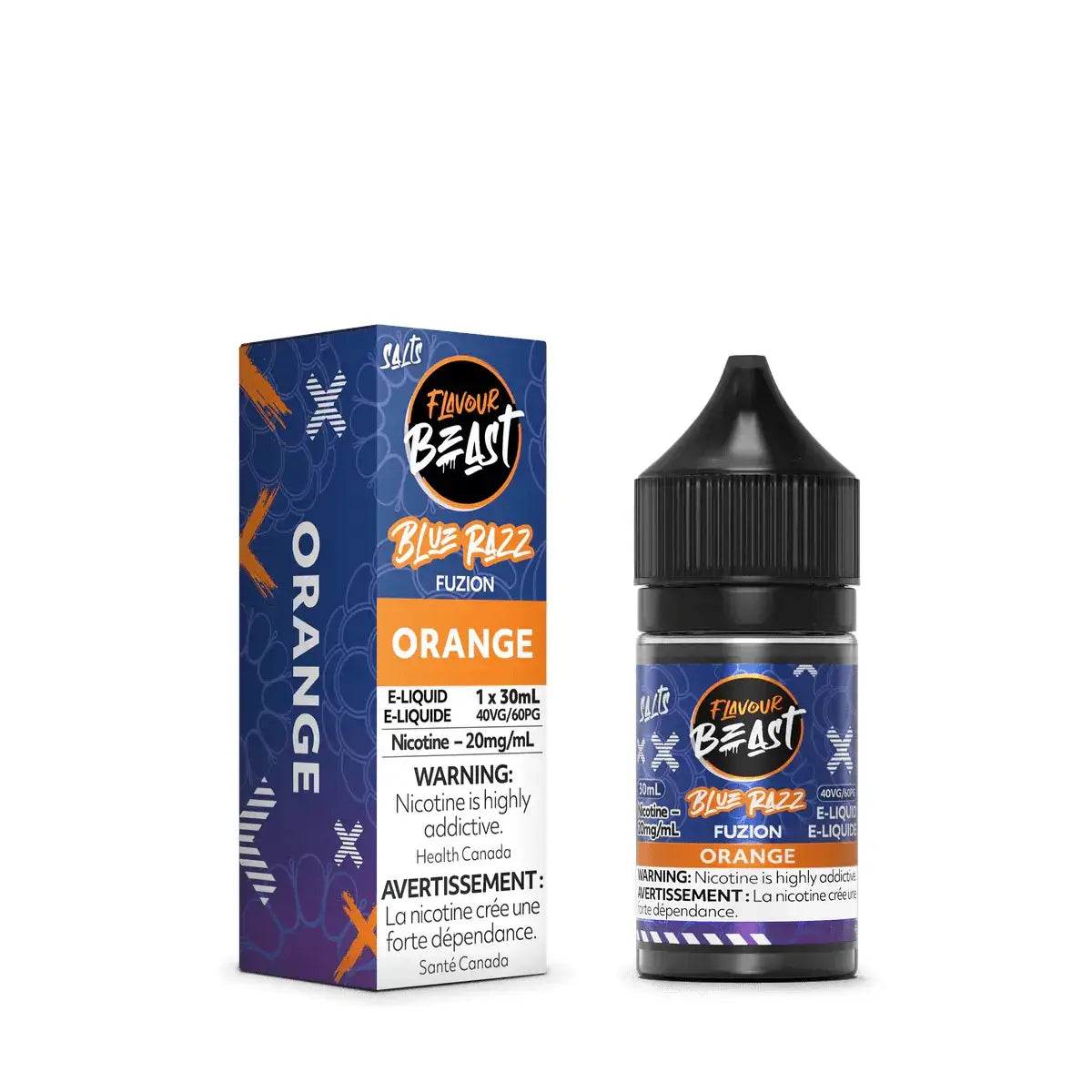 Flavour Beast - Blue Razz Fuzion Orange - Salt Nic E-Liquid - Salt Nic E-Liquid - Vapeshop Mania