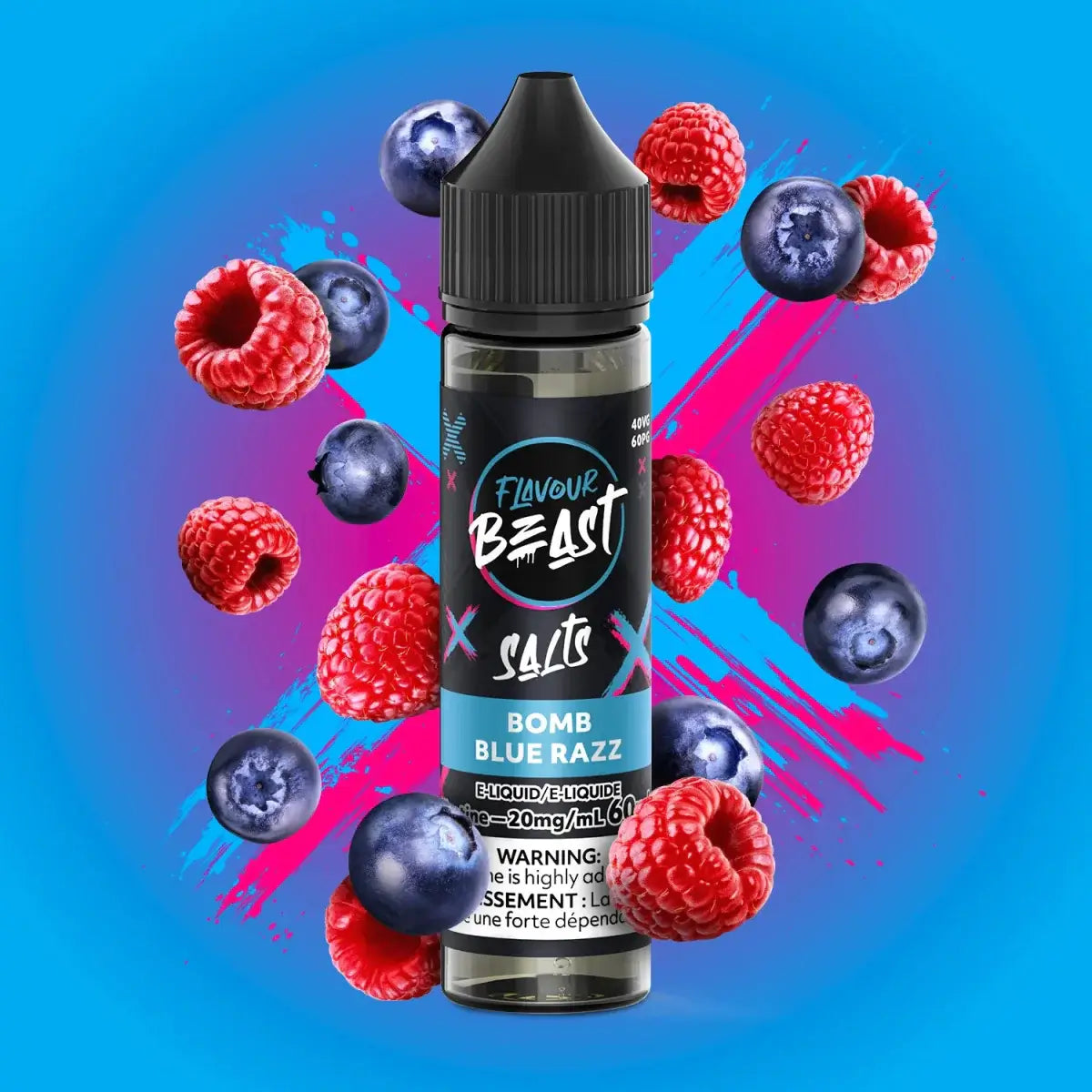 Flavour Beast - Bomb Blue Razz - E-liquide Salt Nic - E-liquide Salt Nic - Vapeshop Mania