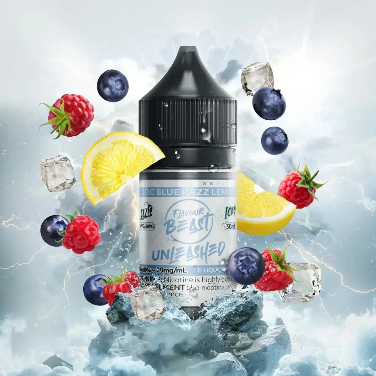 Flavour Beast Epic - Blue Razz Lemon Iced - Salt Nic E-Liquid - Salt Nic E-Liquid - Vapeshop Mania
