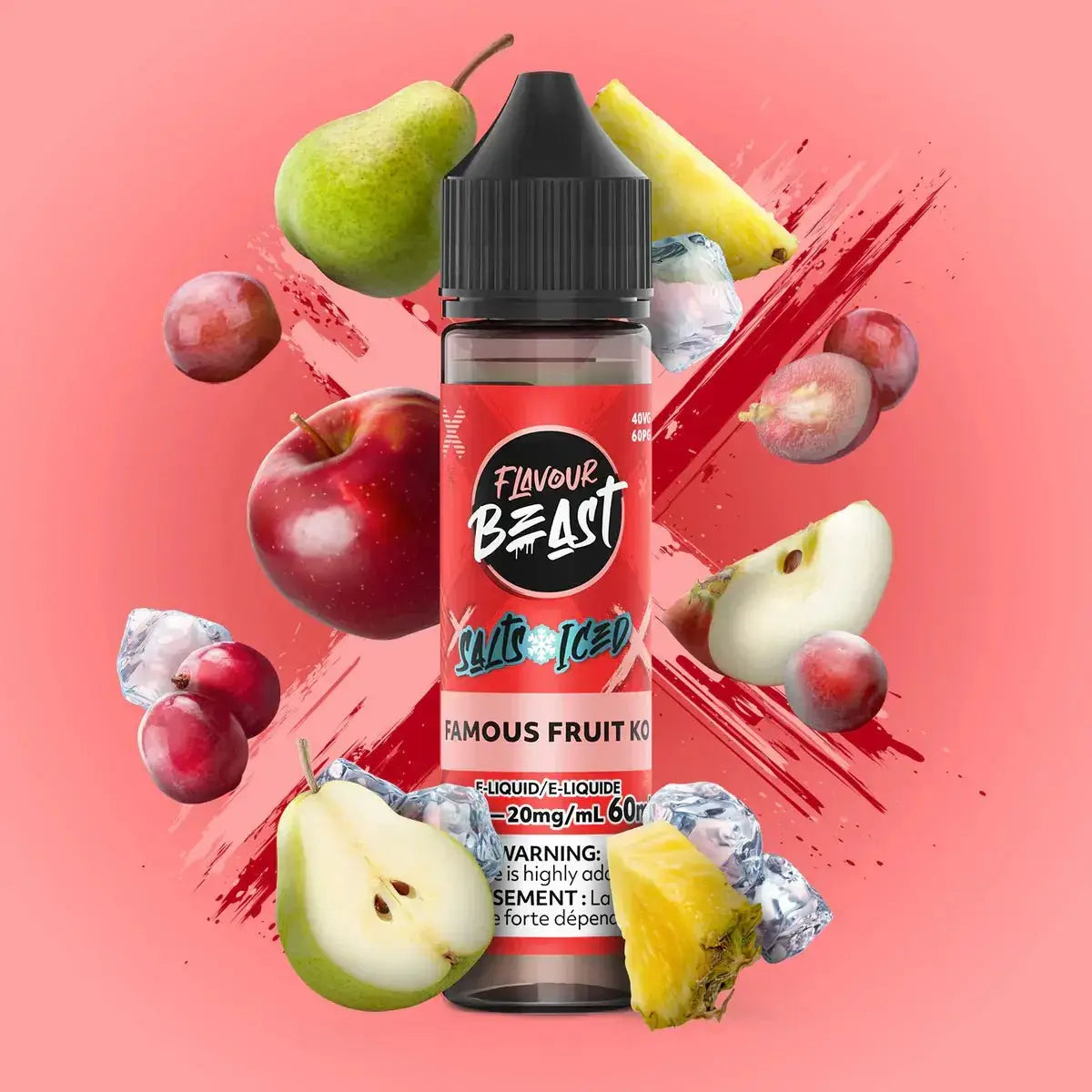 Flavour Beast - Famous Fruit KO Ice - Salt Nic E-Liquid - Salt Nic E-Liquid - Vapeshop Mania