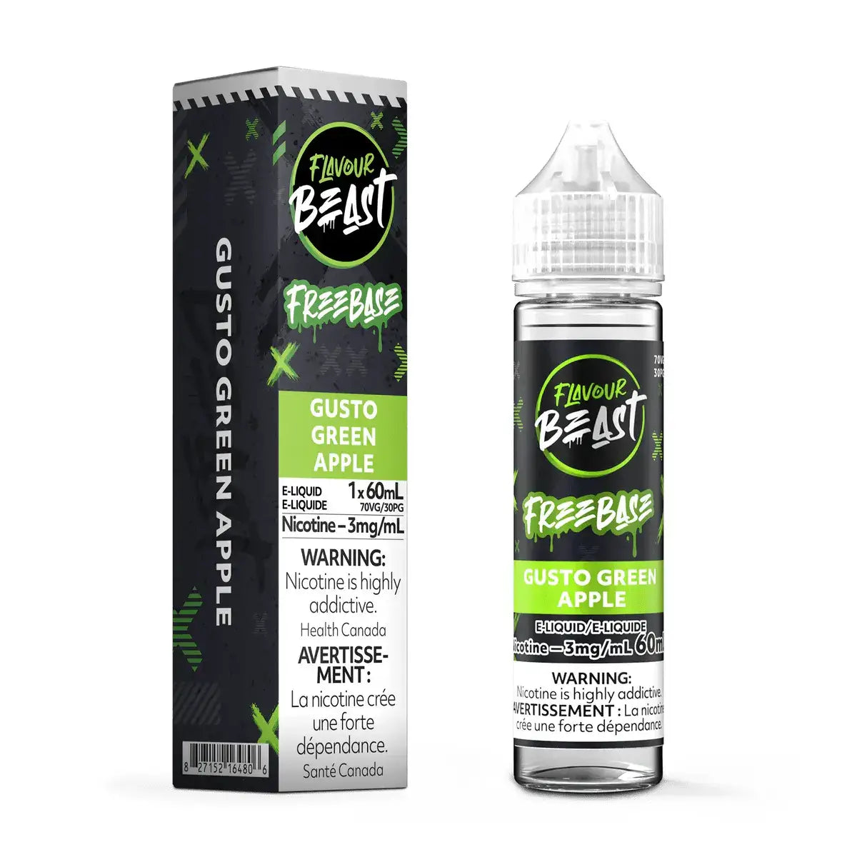Flavour Beast - Gusto Green Apple - E-Liquid - Freebase E-Liquid - Vapeshop Mania