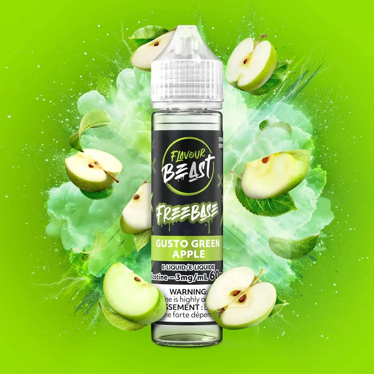 Flavour Beast - Gusto Green Apple - E-Liquid - Freebase E-Liquid - Vapeshop Mania
