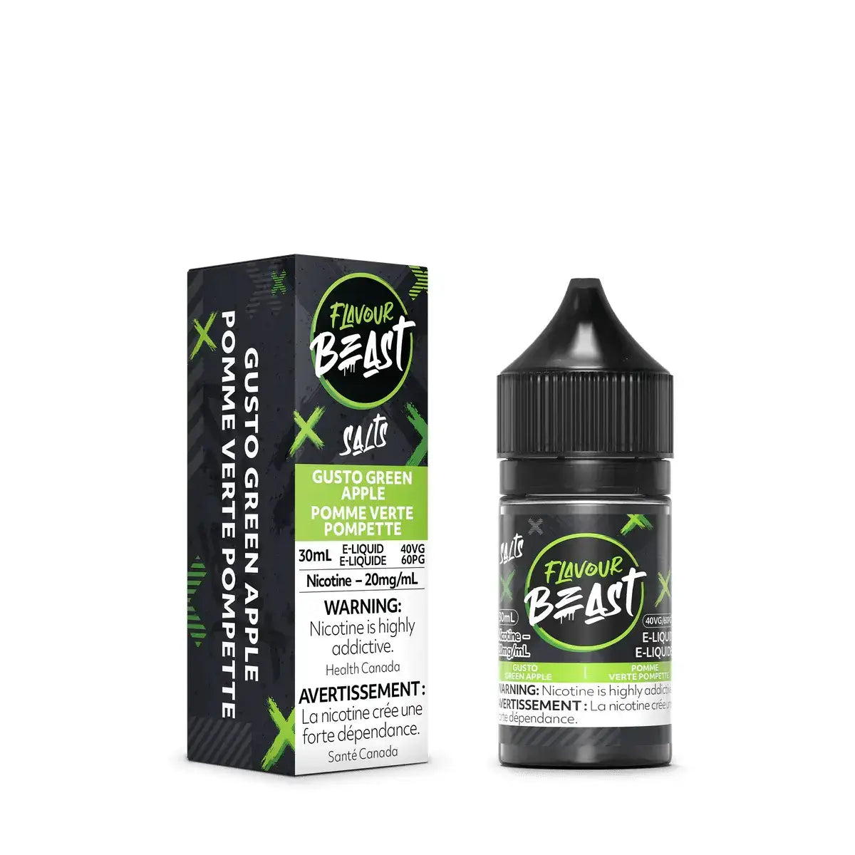 Flavour Beast - Gusto Green Apple - E-liquide Salt Nic - E-liquide Salt Nic - Vapeshop Mania