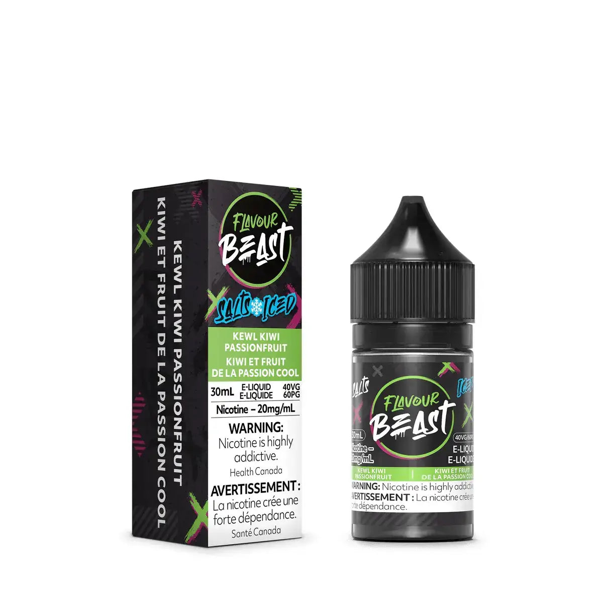 Flavour Beast - Kewl Kiwi Passionfruit Ice - Salt Nic E-Liquid - Salt Nic E-Liquid - Vapeshop Mania