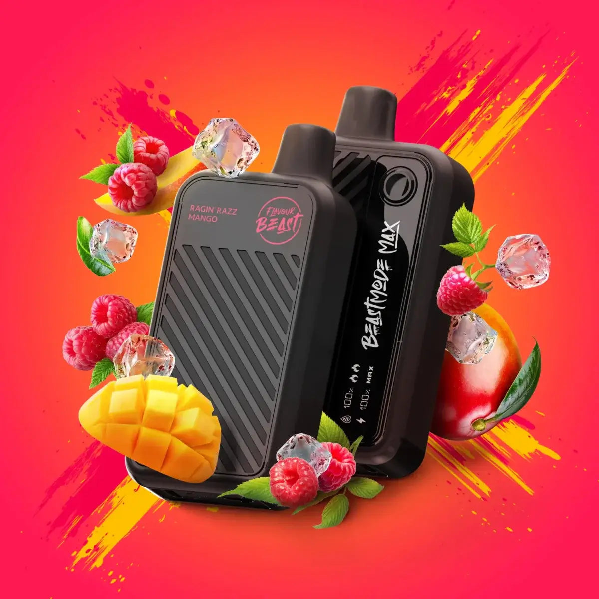 Flavour Beast Mode Max 18K - Ragin' Razz Mango Ice - Disposable Vape - Vapeshop Mania