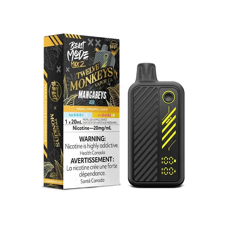 Flavour Beast Mode Max 2 50K - 12 Monkeys Mangabeys Ice - Disposable Vape - Vapeshop Mania