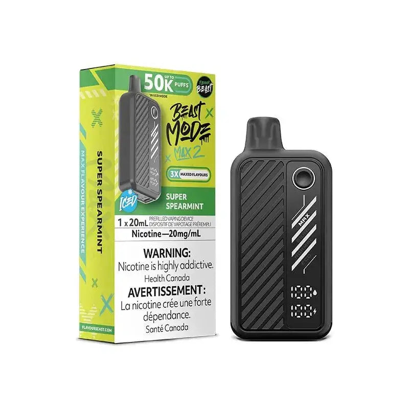 Flavour Beast Mode Max 2 50K - Super Spearmint Ice - Vape jetable - Vapeshop Mania