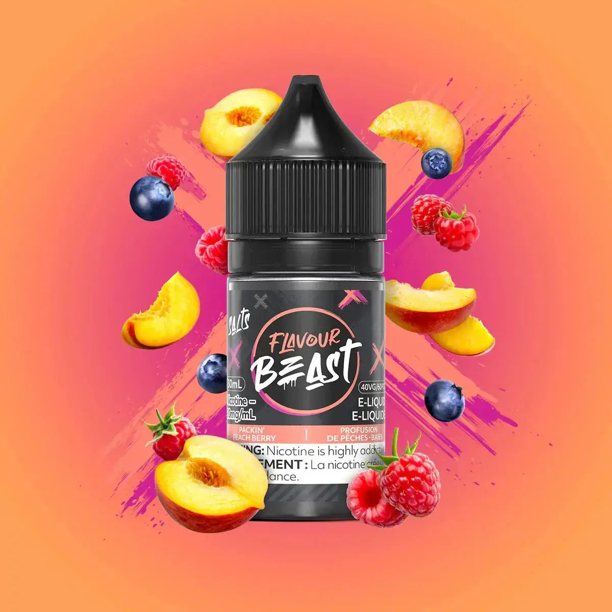 Flavour Beast - Packin' Peach Berry - E-liquide Salt Nic - E-liquide Salt Nic - Vapeshop Mania