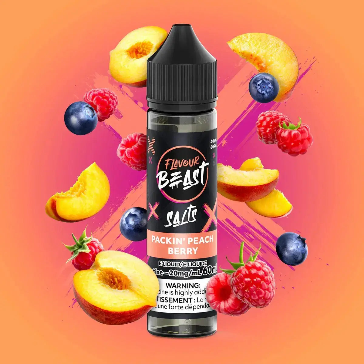 Flavour Beast - Packin' Peach Berry - E-liquide Salt Nic - E-liquide Salt Nic - Vapeshop Mania