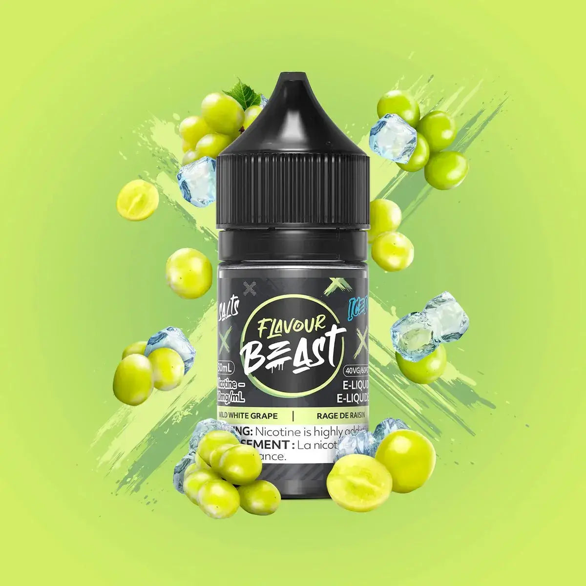 Flavour Beast - Wild White Grape Ice - E-liquide Salt Nic - E-liquide Salt Nic - Vapeshop Mania