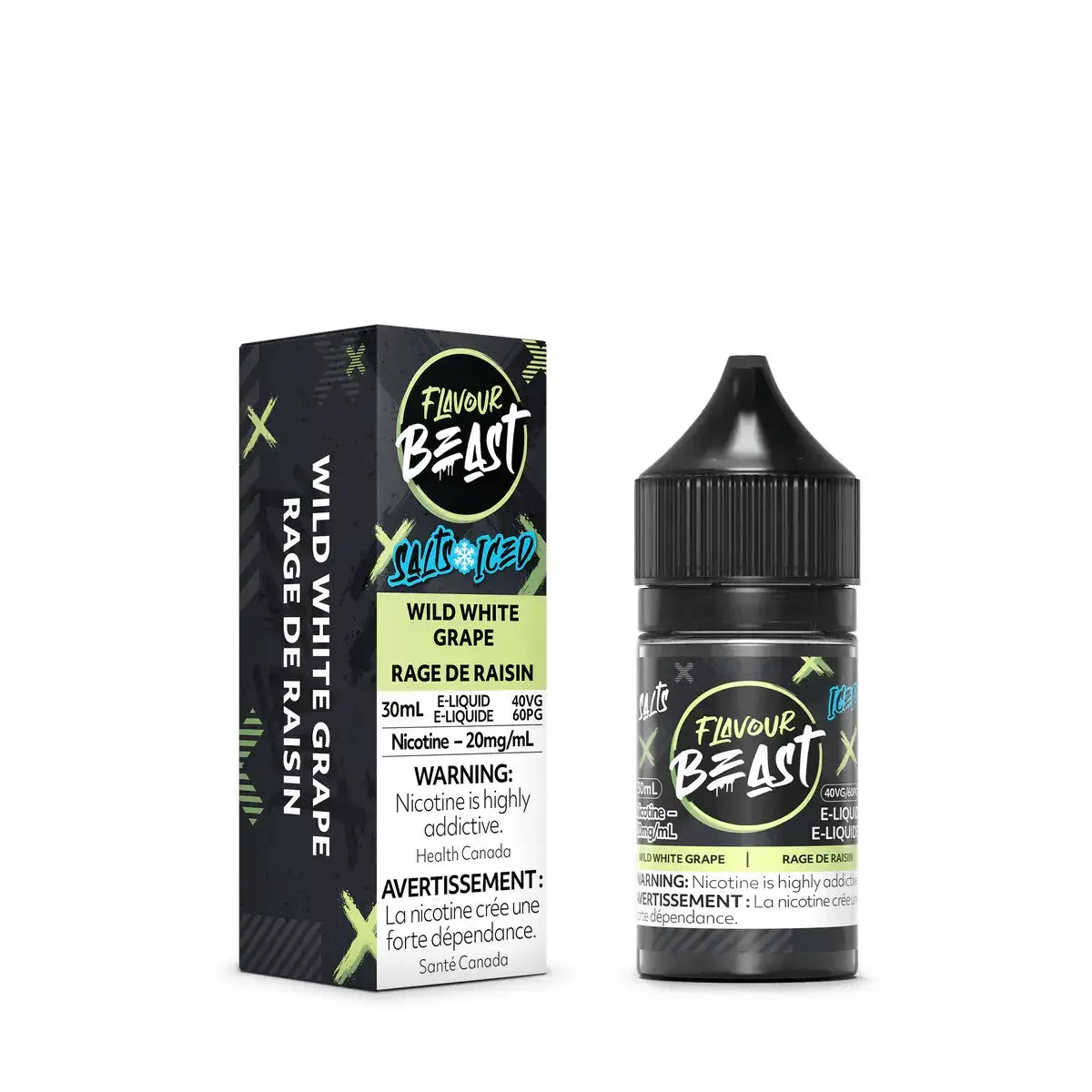 Flavour Beast - Wild White Grape Iced - E-liquide Salt Nic - E-liquide Salt Nic - Vapeshop Mania