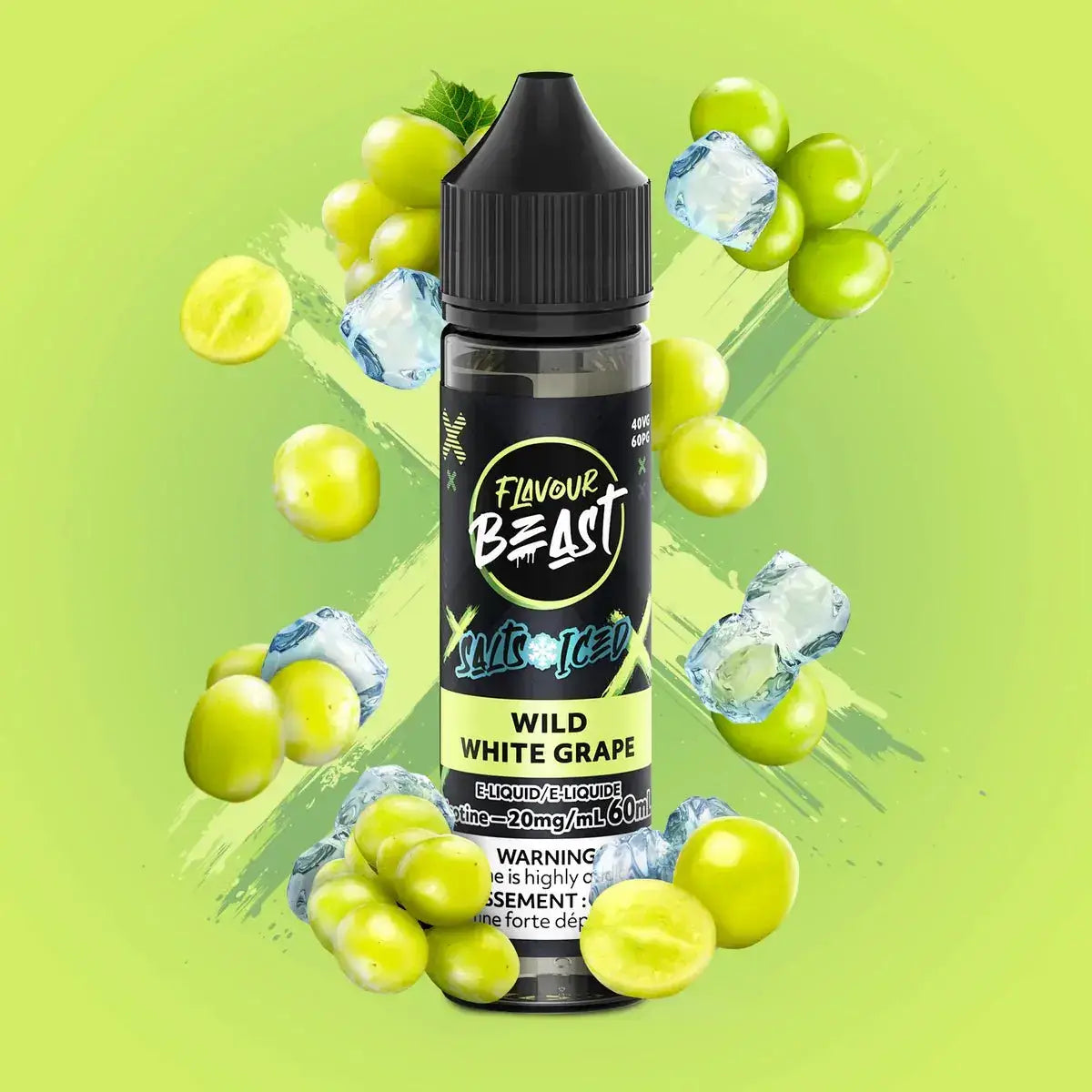 Flavour Beast - Wild White Grape Iced - E-liquide Salt Nic - E-liquide Salt Nic - Vapeshop Mania