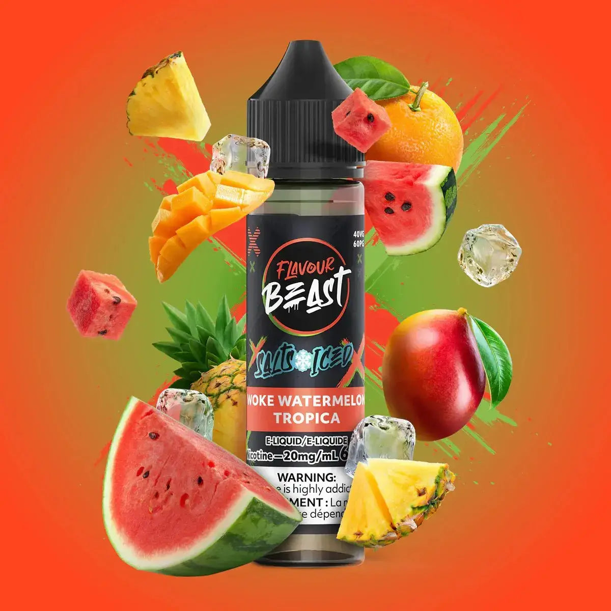 Flavour Beast - Woke Watermelon Tropica - Salt Nic E-Liquid - Salt Nic E-Liquid - Vapeshop Mania