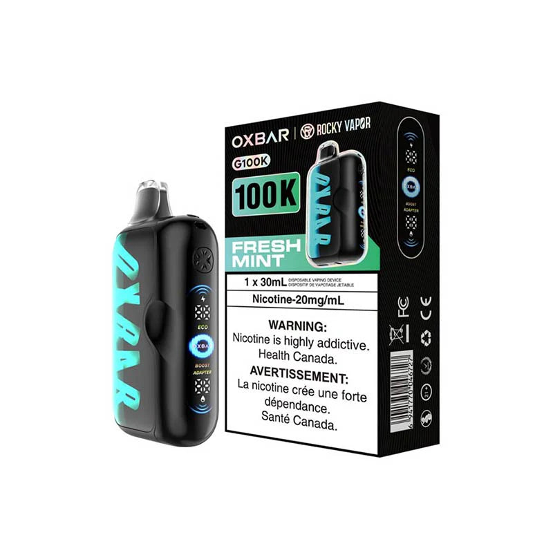 OXBAR G100K - Fresh Mint - Disposable Vape - Vapeshop Mania