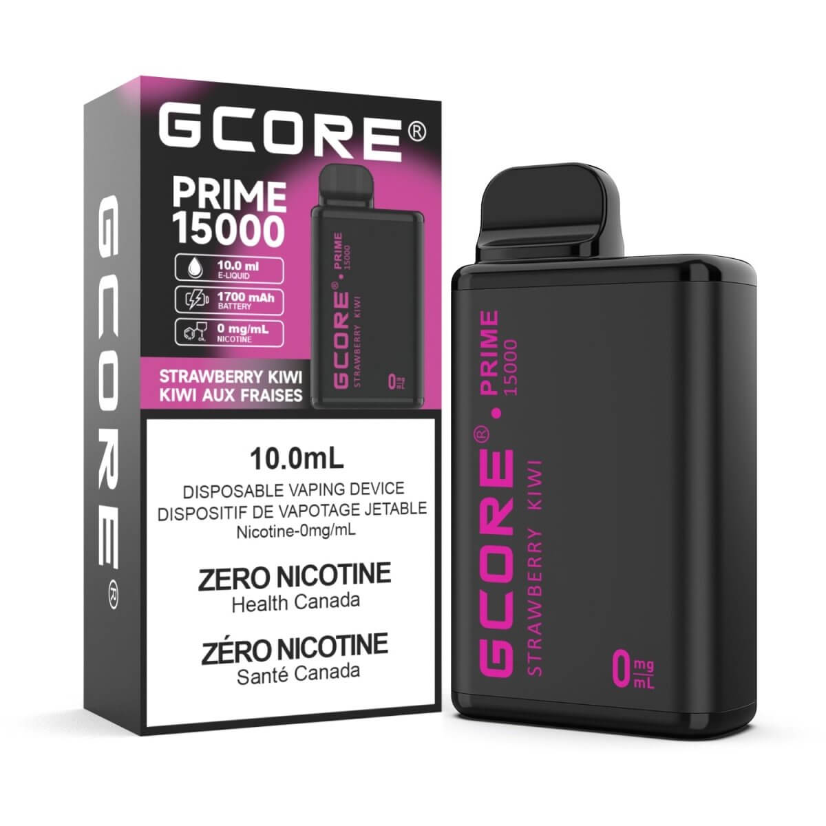 GCore Prime 15K 0mg - Strawberry Kiwi - Disposable Vape - Vapeshop Mania