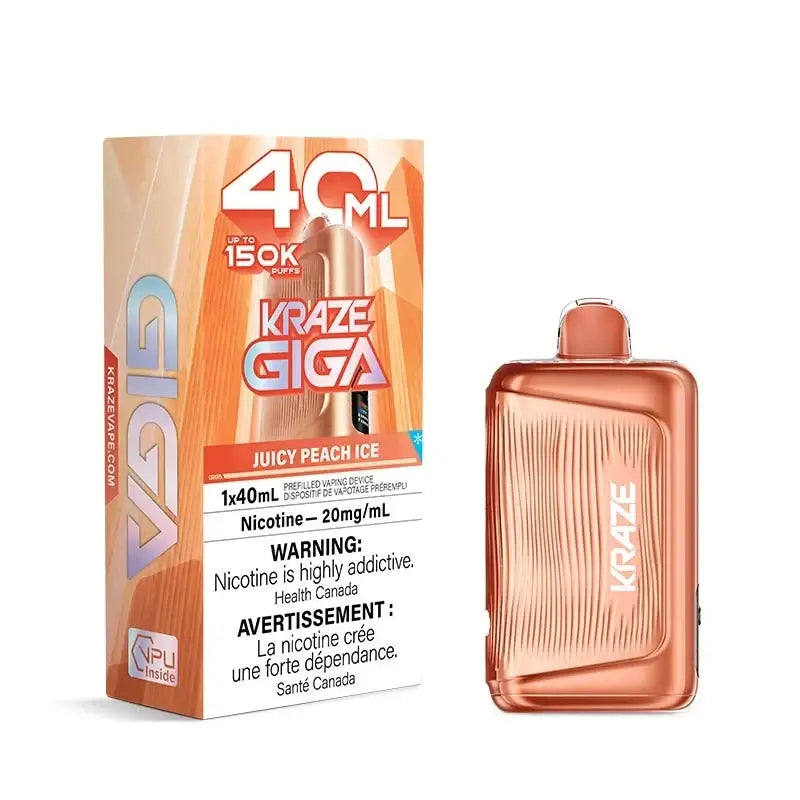 Kraze Giga 150K - Juicy Peach Ice