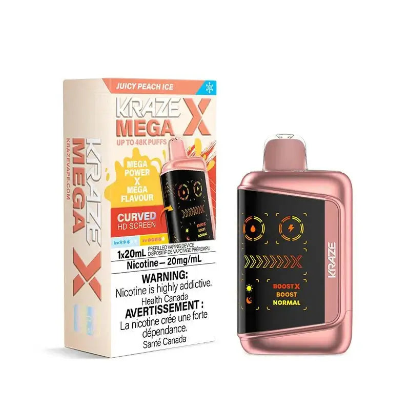 Kraze Mega X 48K - Juicy Peach Ice