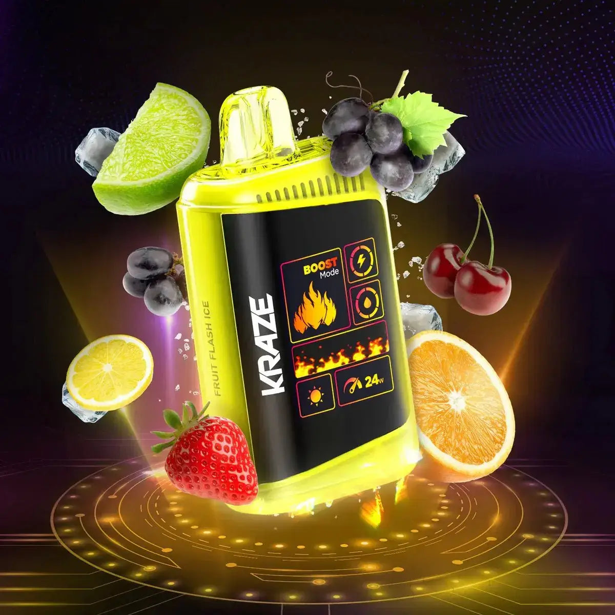 Kraze HD Mega 20K - Fruit Flash Ice - Vape jetable - Vapeshop Mania