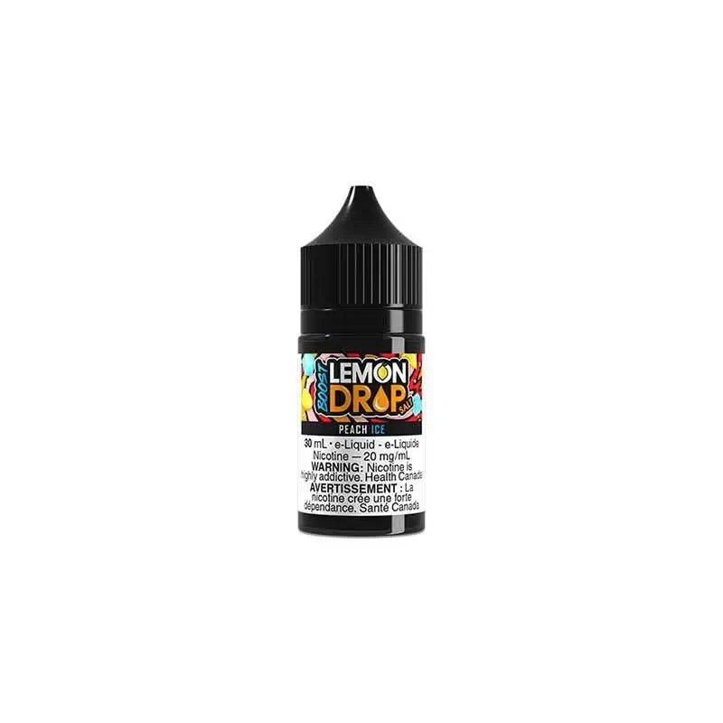 Lemon Drop Boost - Peach Ice - E-liquide Salt Nic, 30 ml