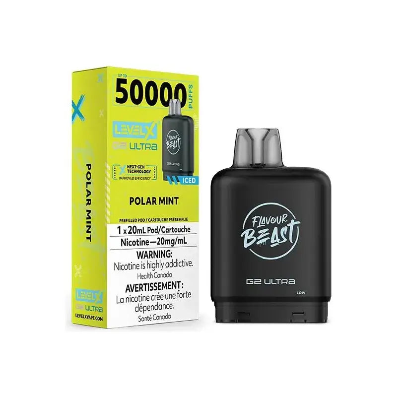 Pod Level X G2 Ultra 50K - Flavour Beast - Menthe polaire