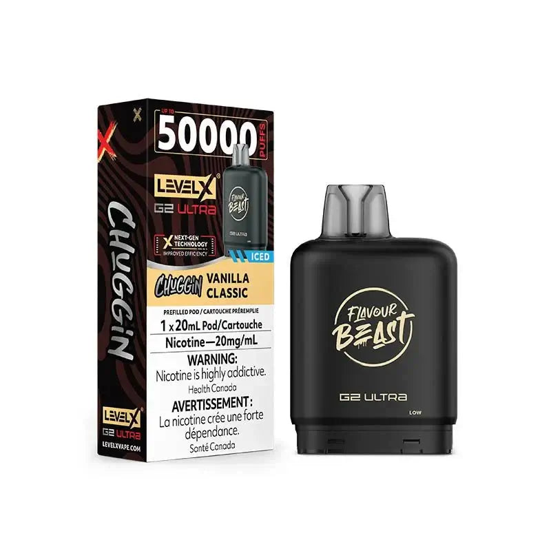 Pod Level X G2 Ultra 50K - Flavour Beast - Vanille classique glacée