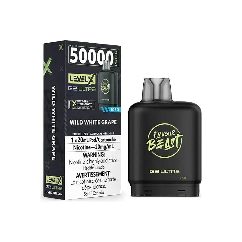 Level X G2 Ultra 50K Pod - Flavour Beast - Wild White Grape Ice