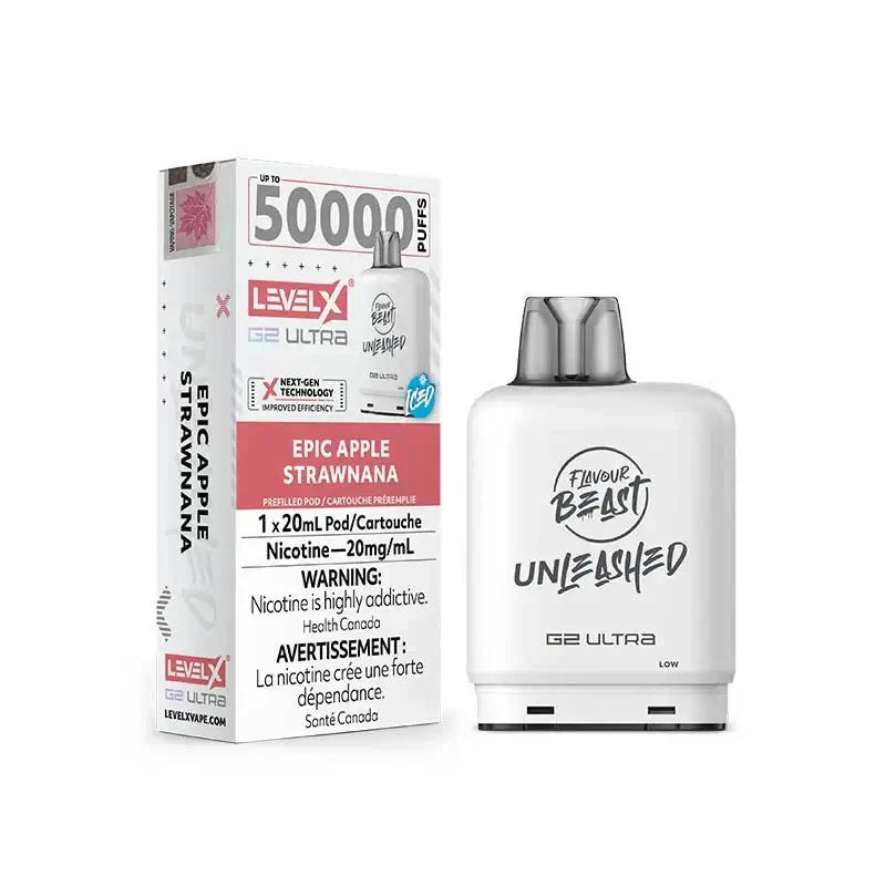 Pod Level X G2 Ultra 50K - Unleashed - Epic Apple Strawnana Ice