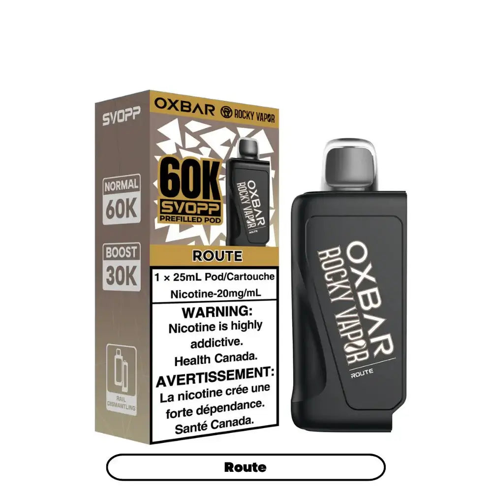 OxBar SVOPP 60K Pod - Route