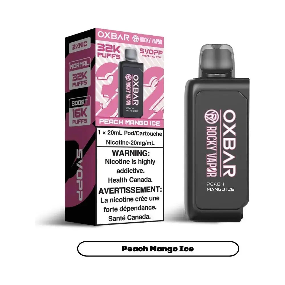 OxBar SVOPP 32K Pod - Peach Mango Ice - Prefilled Pod - Vapeshop Mania