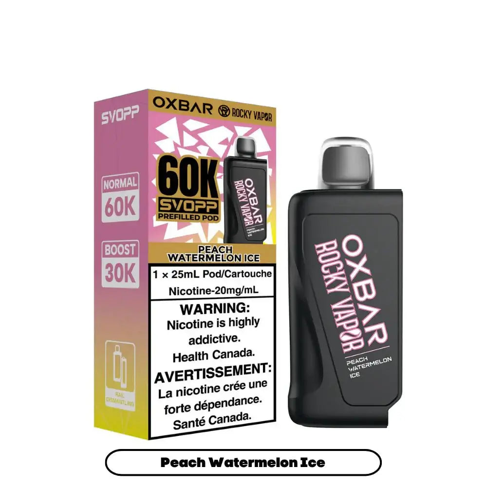 OxBar SVOPP 60K Pod - Peach Watermelon Ice - Prefilled Pod - Vapeshop Mania