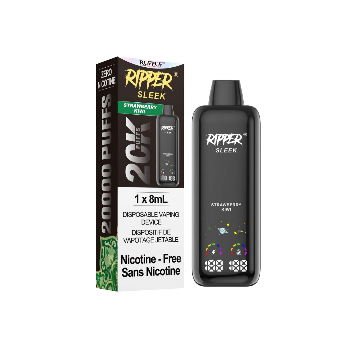 Ripper SLEEK 20K 0 mg - Fraise-kiwi