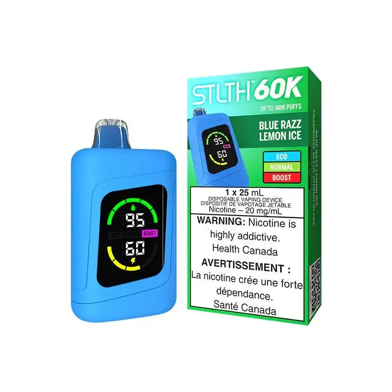 STLTH 60K - Blue Razz Lemon Ice - Vape jetable - Vapeshop Mania