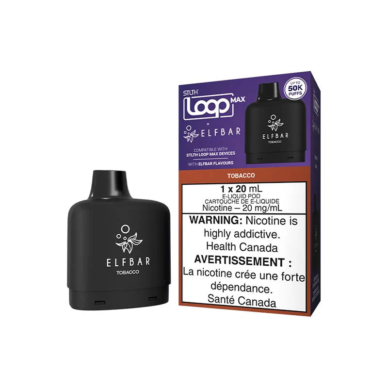 STLTH LOOP MAX ELFBAR 50K Pod Pack - Tobacco