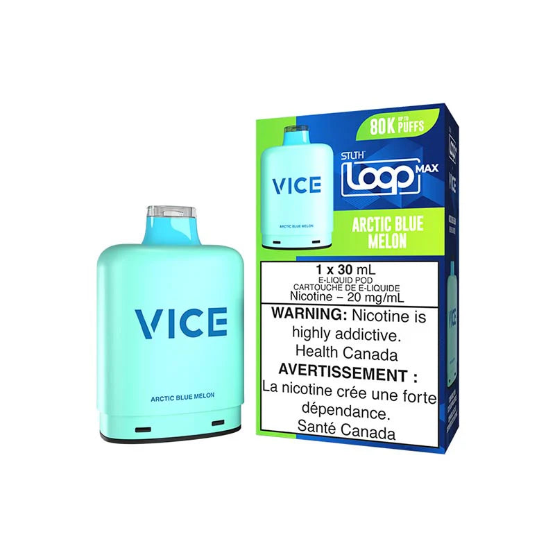 STLTH Loop Max x Vice Pod - Arctic Blue Melon - Prefilled Pod - Vapeshop Mania