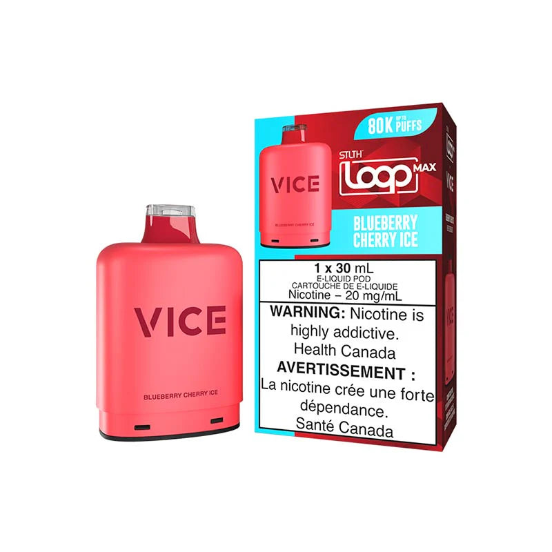 STLTH Loop Max x Vice Pod - Blueberry Cherry Ice - Prefilled Pod - Vapeshop Mania