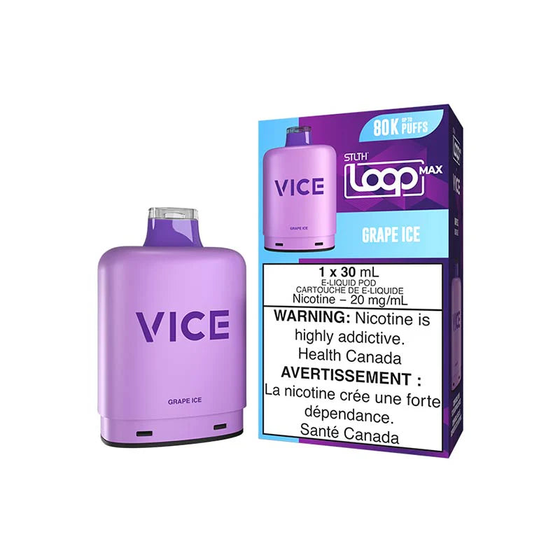 STLTH Loop Max x Vice Pod - Grape Ice - Prefilled Pod - Vapeshop Mania