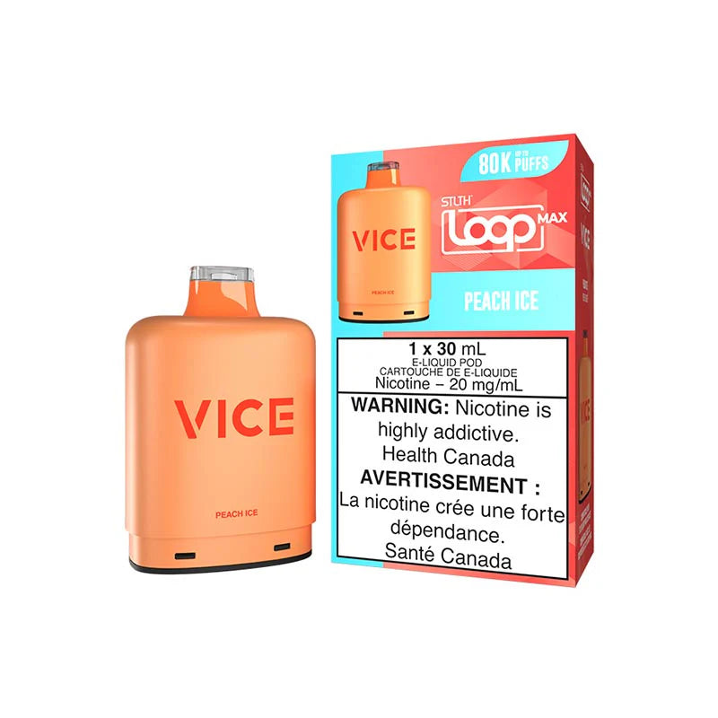 STLTH Loop Max x Vice Pod - Peach Ice - Prefilled Pod - Vapeshop Mania